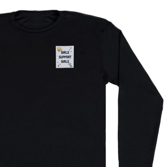 Нашивка термоаппликация на одежду и  на рюкзак. Girls. Femenism