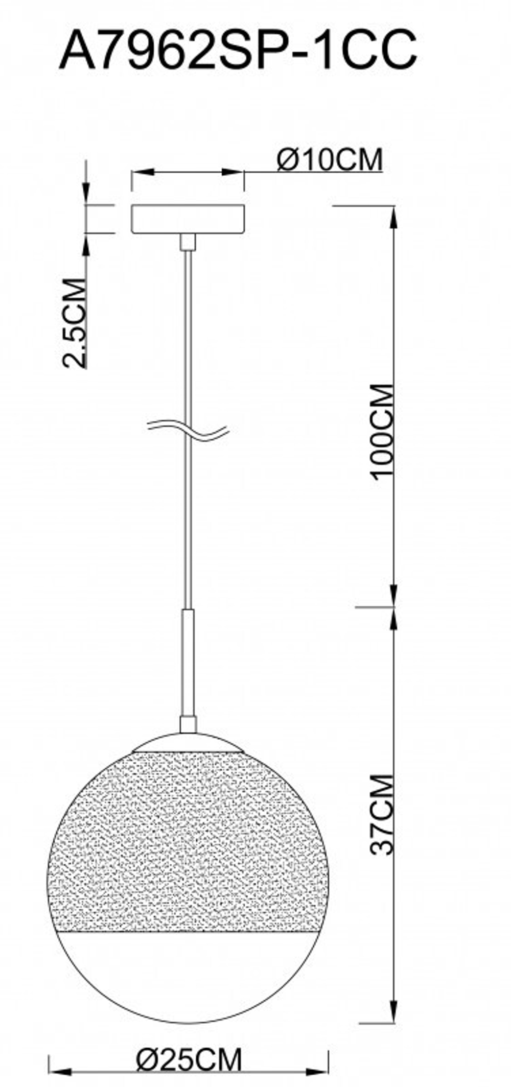 Подвесной светильник Arte Lamp A7962SP-1CC