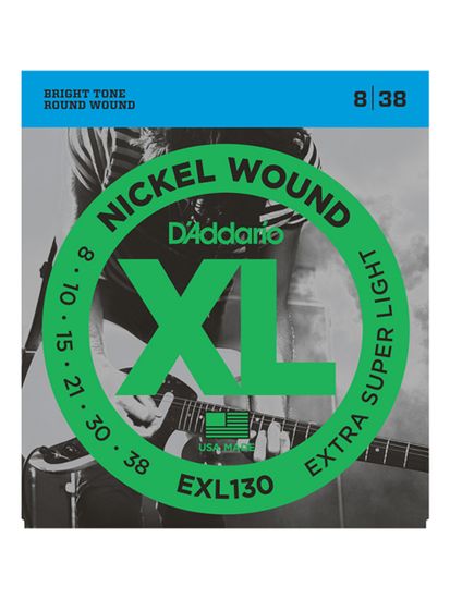Струны для электрогитары 8-38 D'ADDARIO EXL130