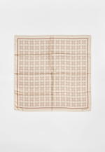 Шелковый платок Qarlygash&Qyzgaldaq CREAMY 90х90