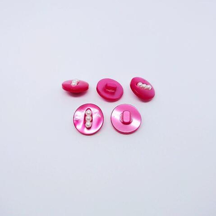 Пуговицы №11/11, на ножке, 15мм, цв.розовый (CB 3353)