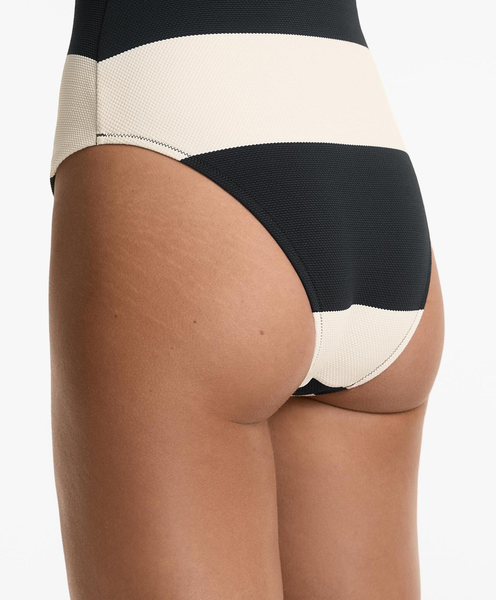 OYSHO Купальник-бандо из ткани пике, черный