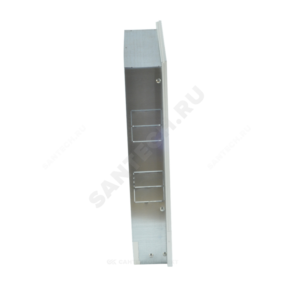 Шкаф коллекторный встраиваемый сталь ШРВ-4 850х120-180х648-711мм RAL 9016 (Белый) Wester 0-32-1130