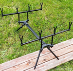 Под для рыбалки Dayo, род-под для удилищ, держатель для удочек, подставка для 4 удилищ. Место под "Ушки" на резьбе.