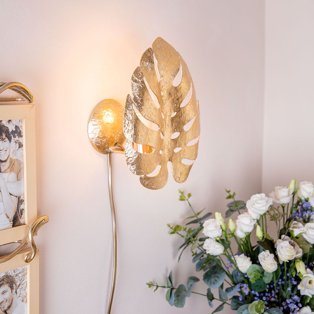 Бра настенный светильник Monstera Deliciosa (Монстера) Айвори