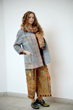 Полупальто "Равенна", по мотивам из базилики Святого Виталия Миланского (San Vitale) в Равенне