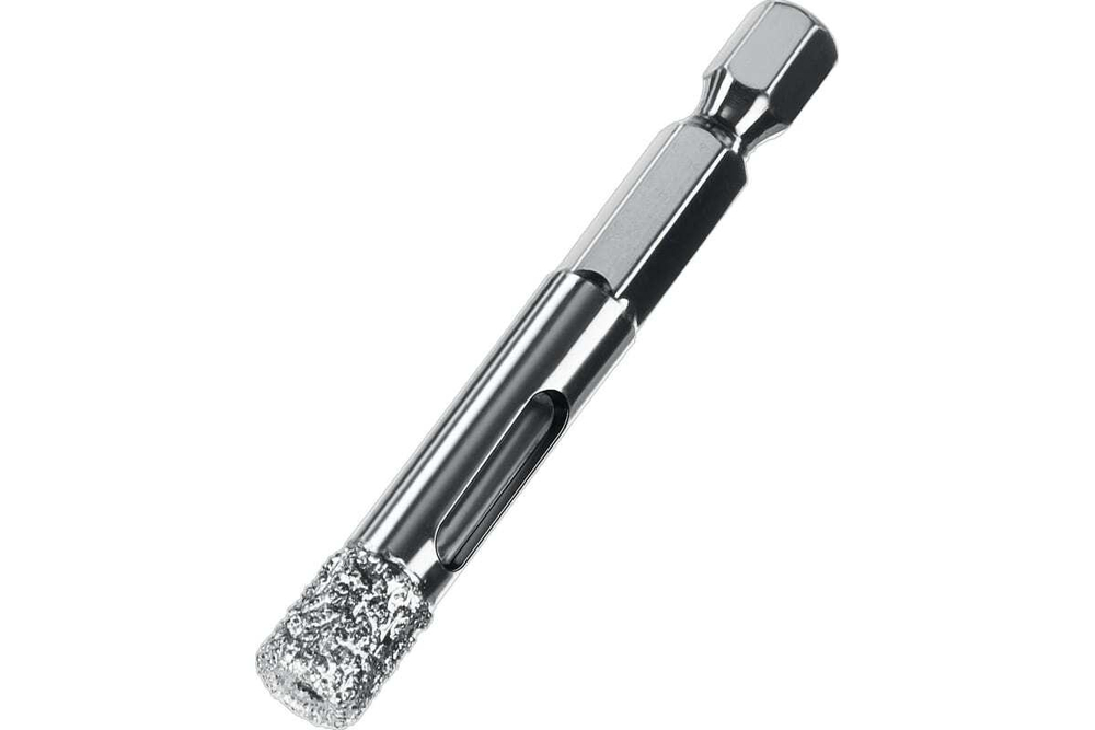 Вакуумное алмазное трубчатое сверло по керамограниту ЗУБР Профессионал HEX 1/4", 8 мм, для дрели 29865-08