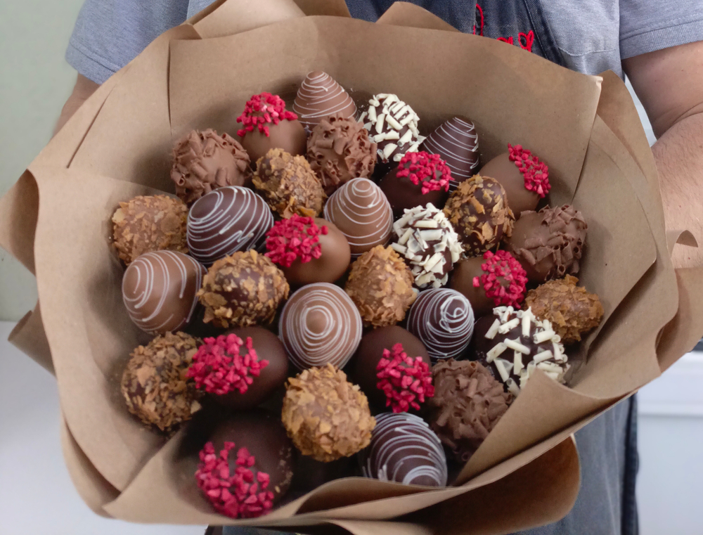 Букет из клубники в шоколаде " Шоколадный восторг'