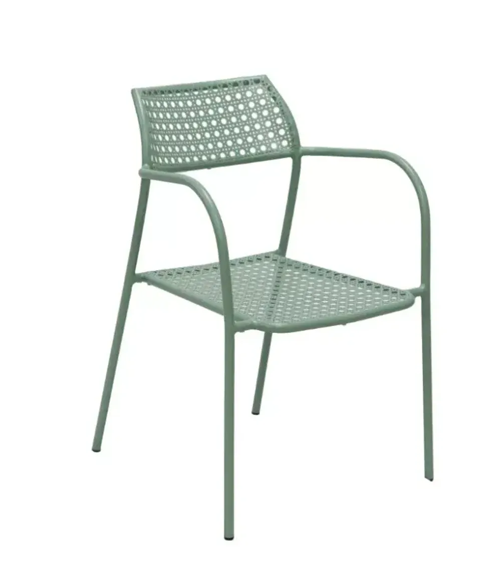 "Посейдон" стул стальной, цвет зеленый