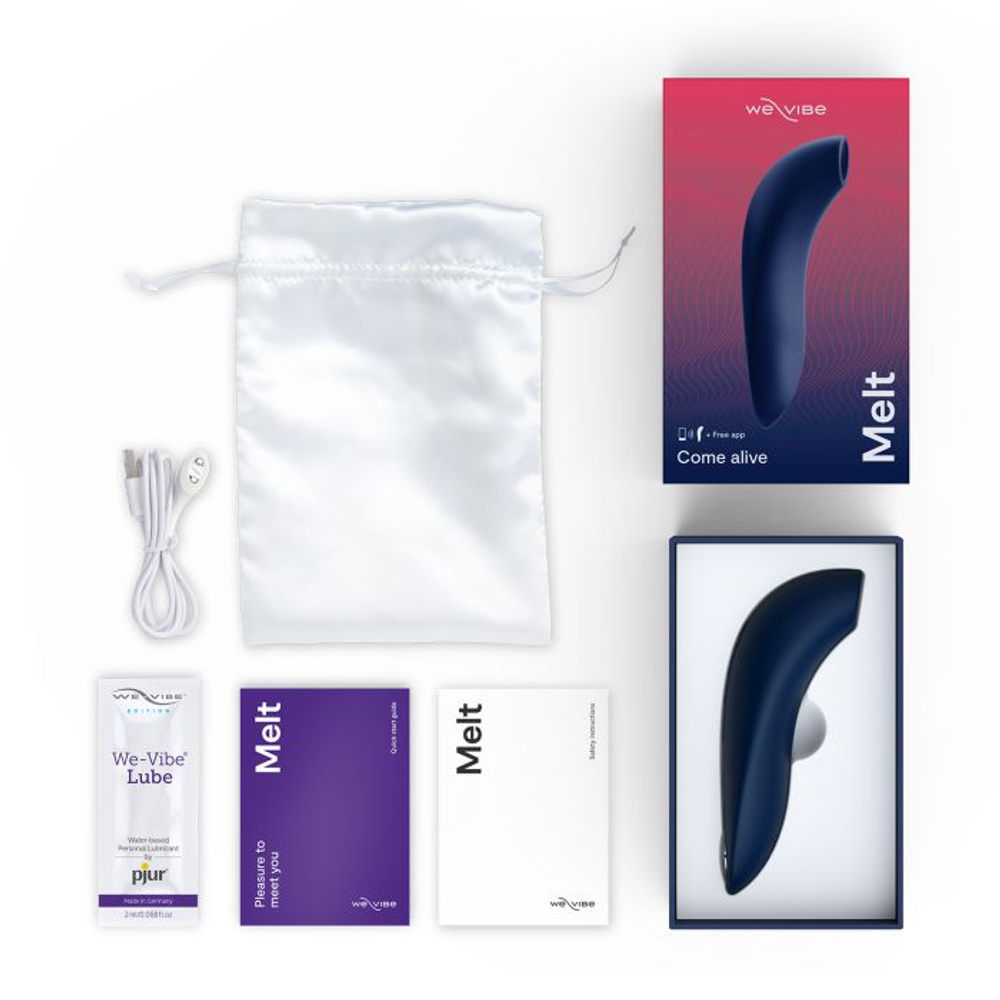 WE-VIBE Melt by We-Vibe Вибратор для пар темно-синий