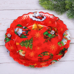 Поднос пластиковый «Новогодний праздник» 26,5*3,5см