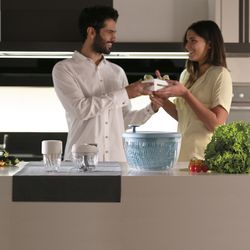 Сушилка для салата Twist&Dry, голубая