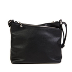 Модная женская маленькая на молнии чёрная сумочка из искусственной кожи 25х19х8 см COSCET М-СД-165