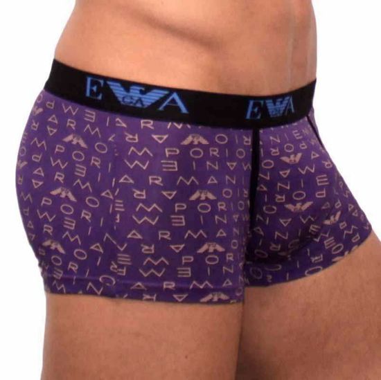 Мужские трусы боксеры фиолетовые Emporio Armani