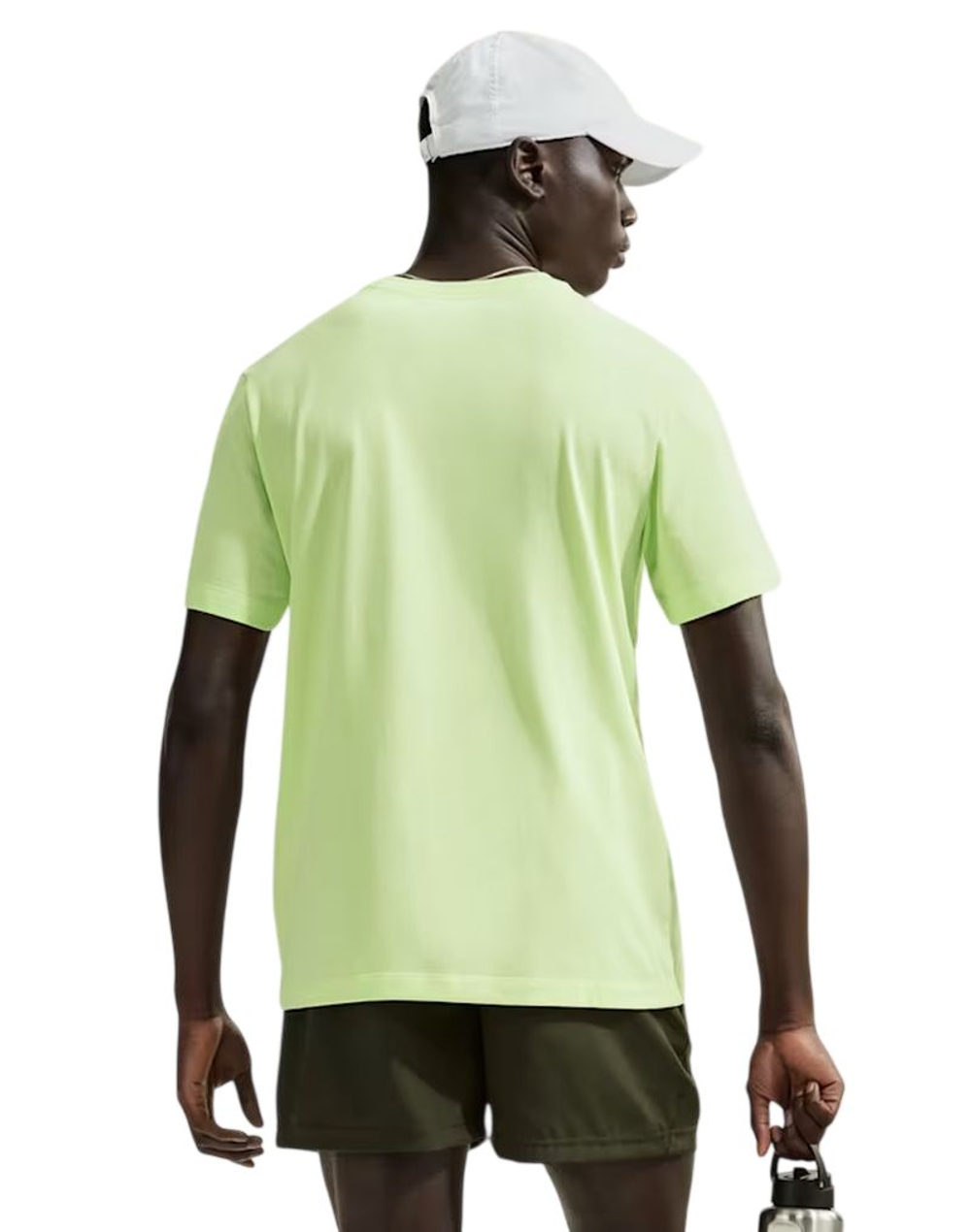 Теннисная футболка Nike Solid Dri-Fit Crew - light liquid lime/black