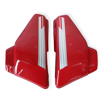 бардачки (пара левый,правый) на мопед альфа красные