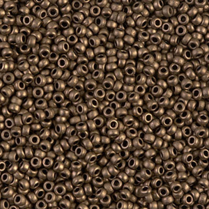 Miyuki Seed Beads 11/0 Matted Metallic DK. Bronze SB2006