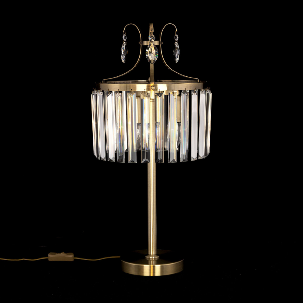 Citilux Инга CL335833 Настольная лампа хрустальная Бронза