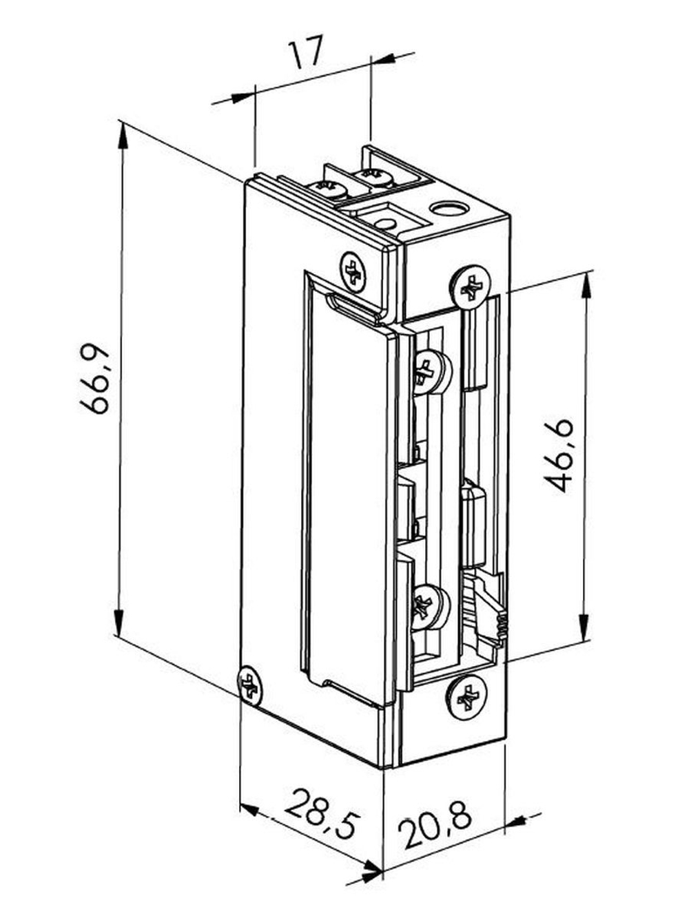 ST-SL551NO Защелка электромеханическая без планки Smartec
