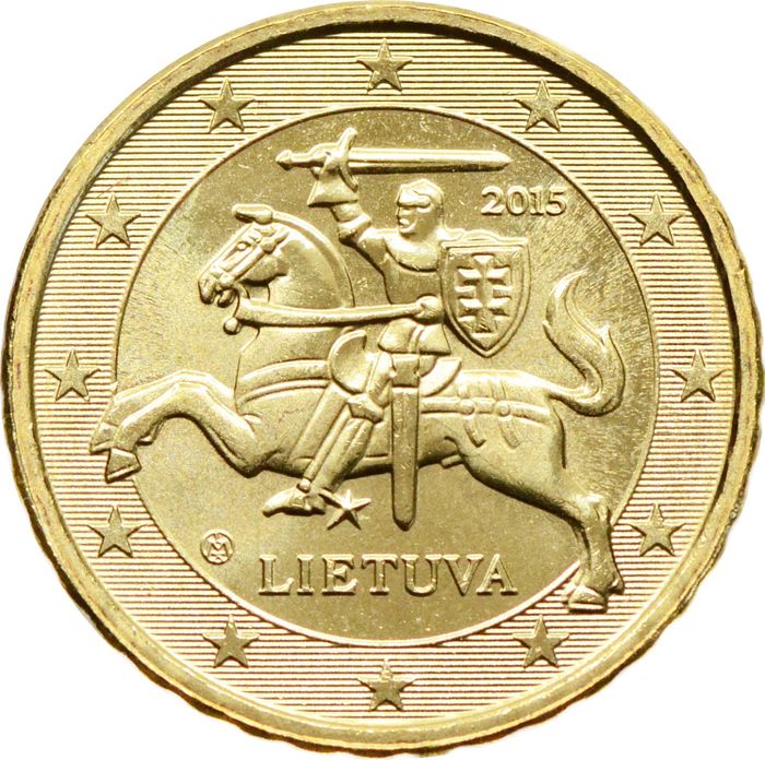 10 евроцентов 2015 Литва (10 euro cent)