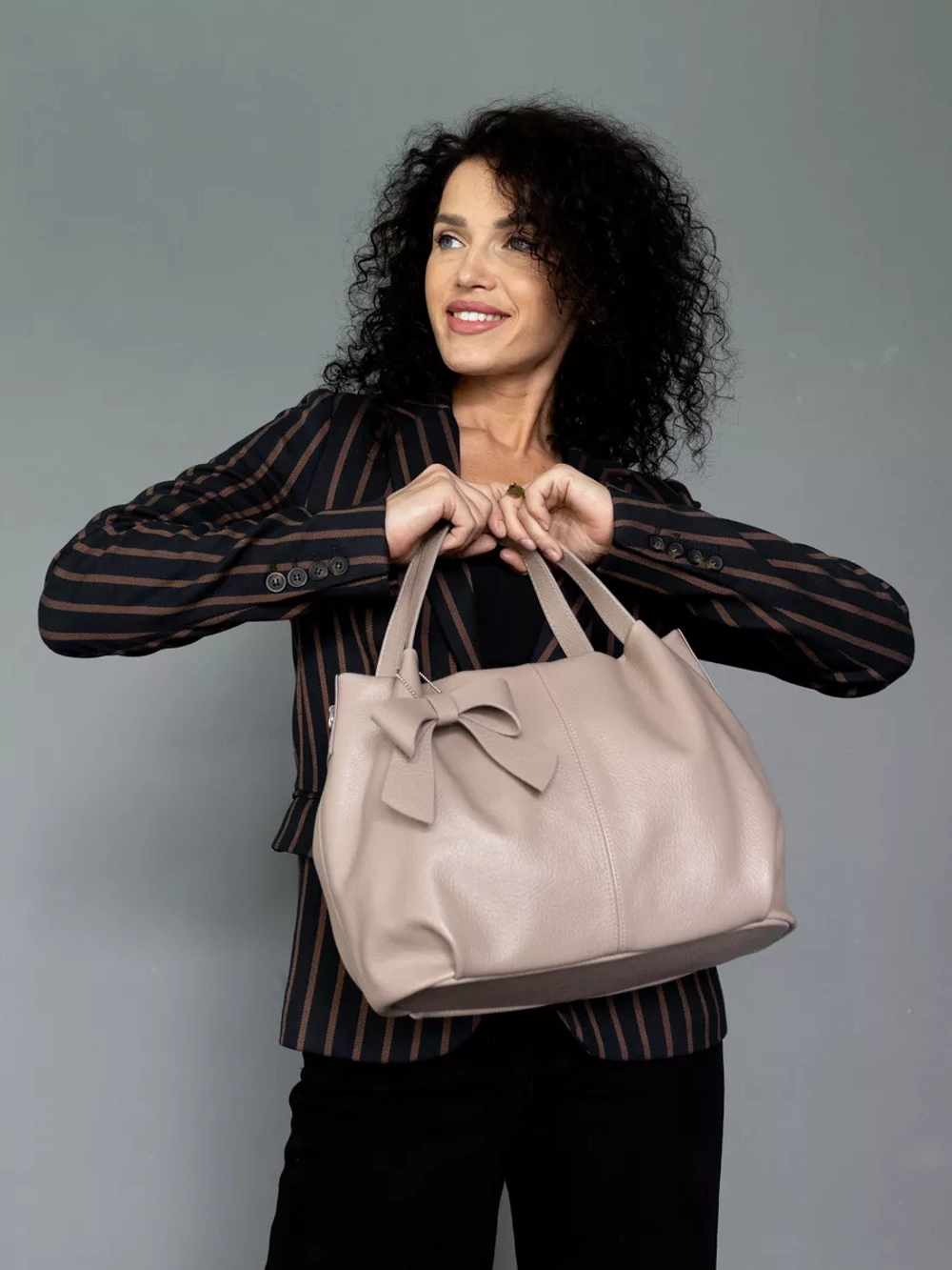 сумка через плечо классическая натуральная кожа