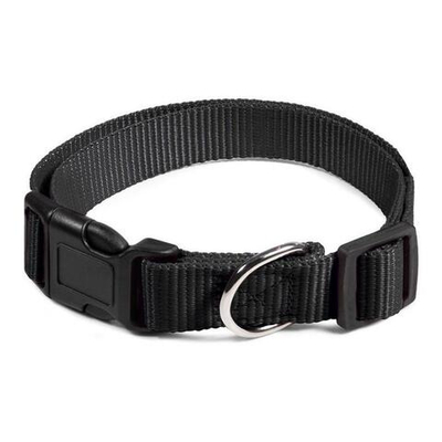 Ошейник нейлоновый для собак "Эталон" L, черный, 25*350-550мм, Gamma
