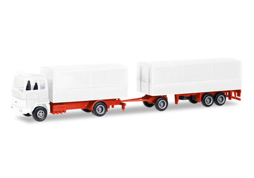 Набор для сборки: Грузовик Ford Transconti, тент, прицеп, белый