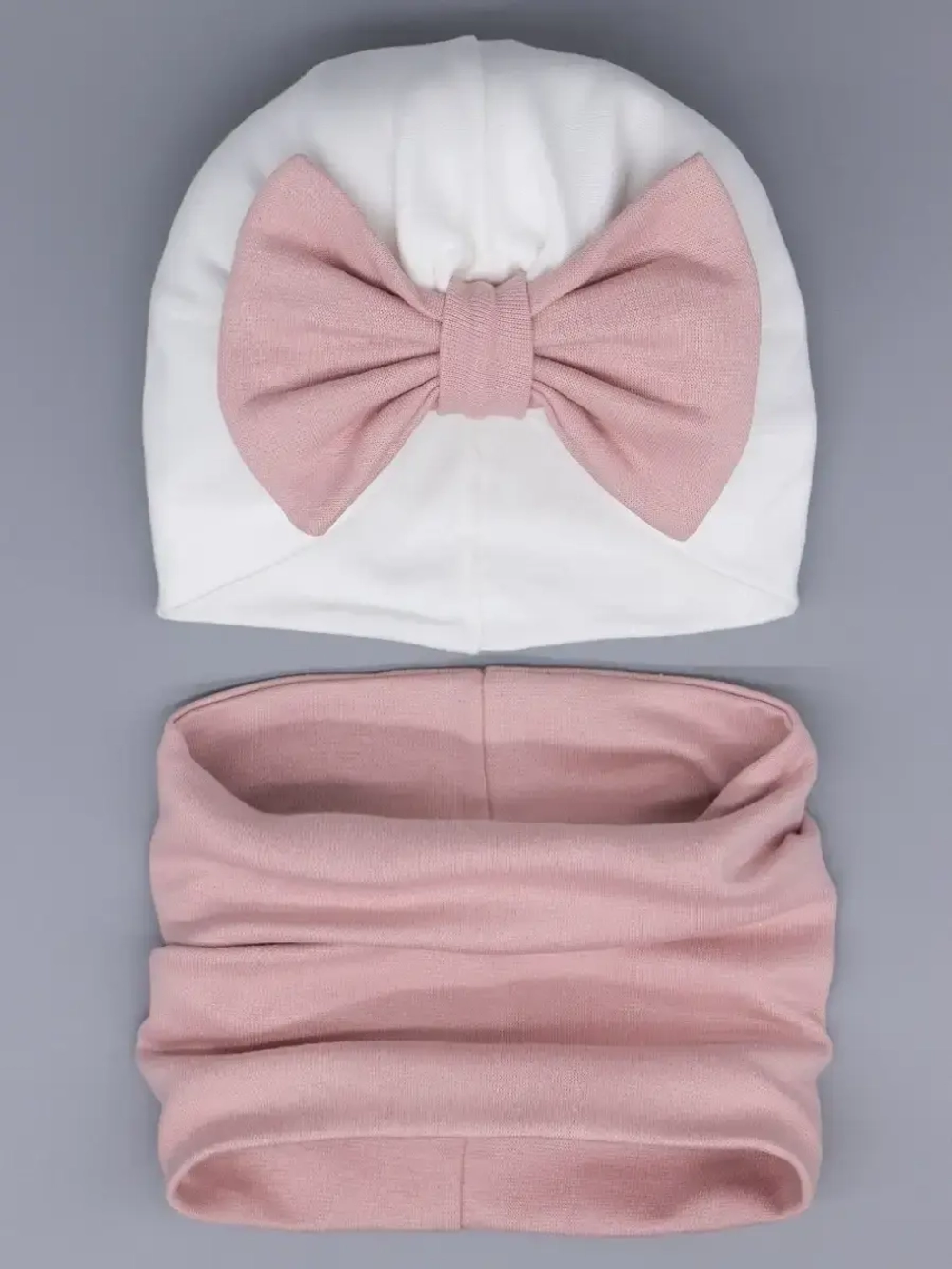 Чалма осенняя для девочки и снуд