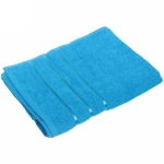 Полотенце махровое 70*140см «LUNA» цвет голубой 06000 плотность 360гр/м2 с петелькой-подвесом