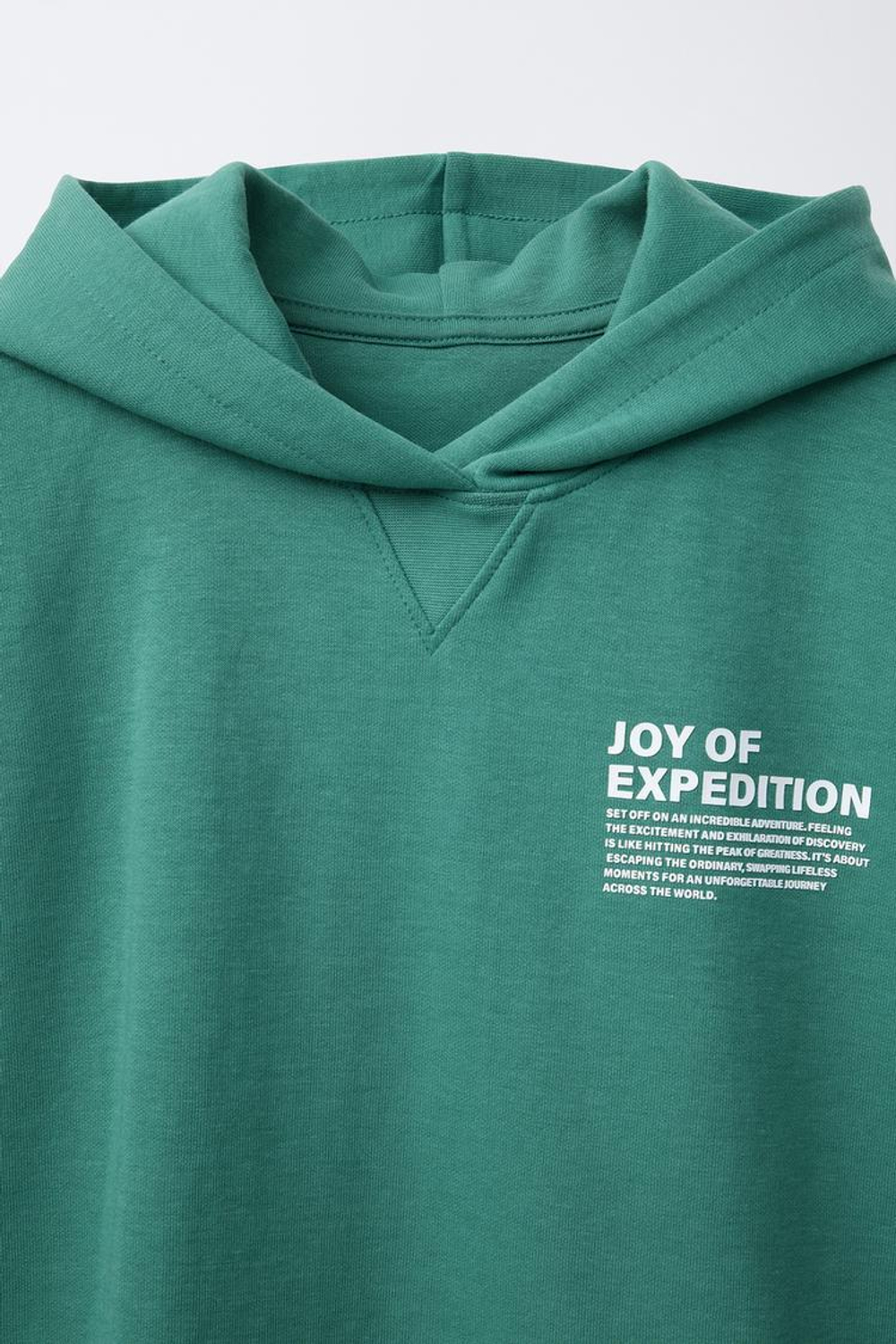 ZARA КОМПЛЕКТ ИЗ ХУДИ И ШОРТОВ-БЕРМУДОВ ИЗ ТКАНИ ИНТЕРЛОК, ЗЕЛЕНЫЙ