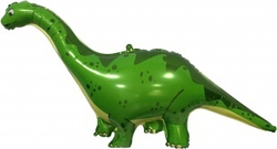 Шар (51""/130 см) Фигура, Динозавр Диплодок, Зеленый, 1 шт. Д097 Д100