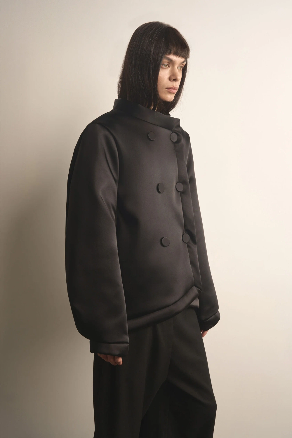 Атласная куртка Вивьен