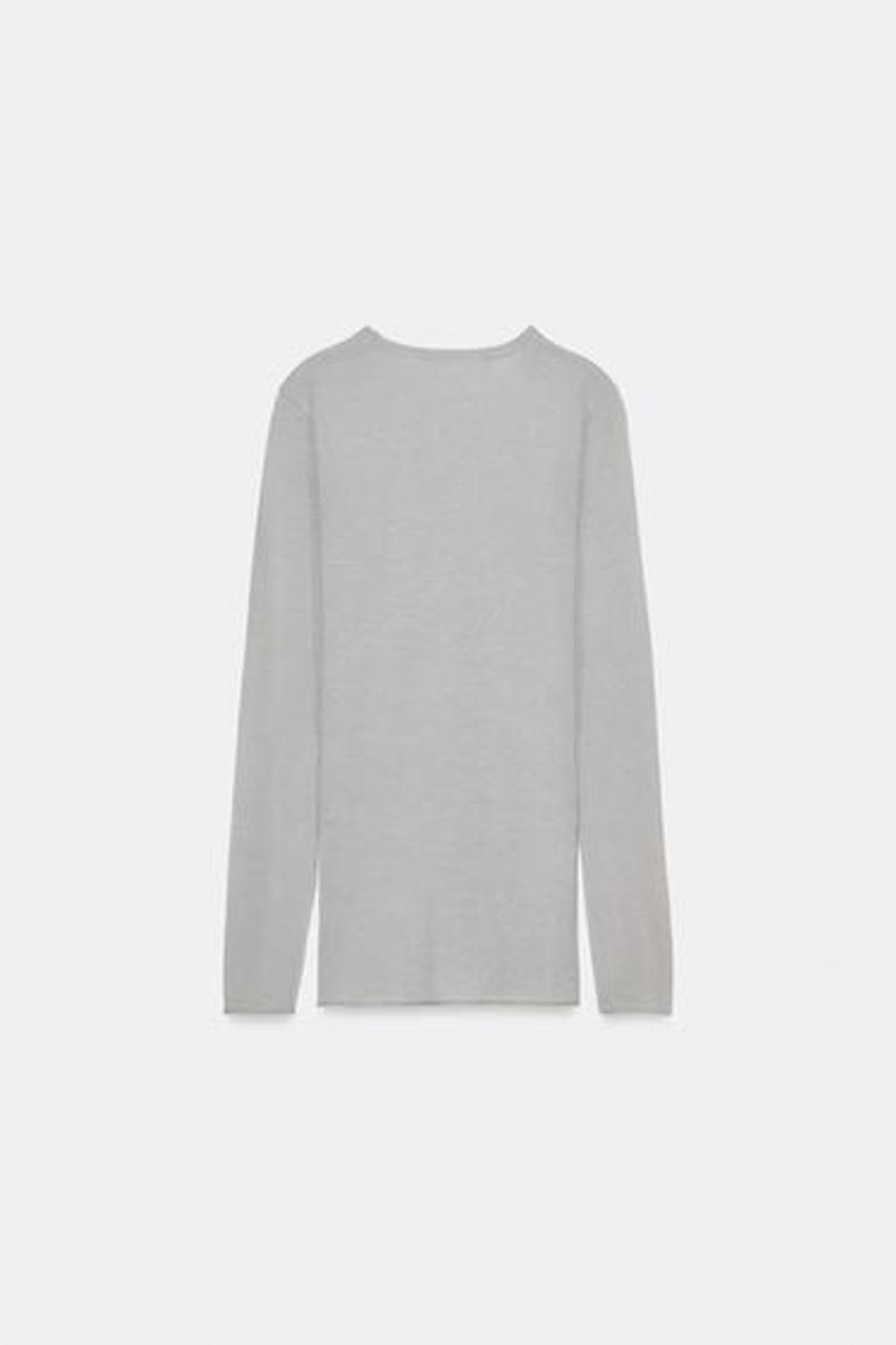 Тонкий вязаный шерстяной свитер - ZARA