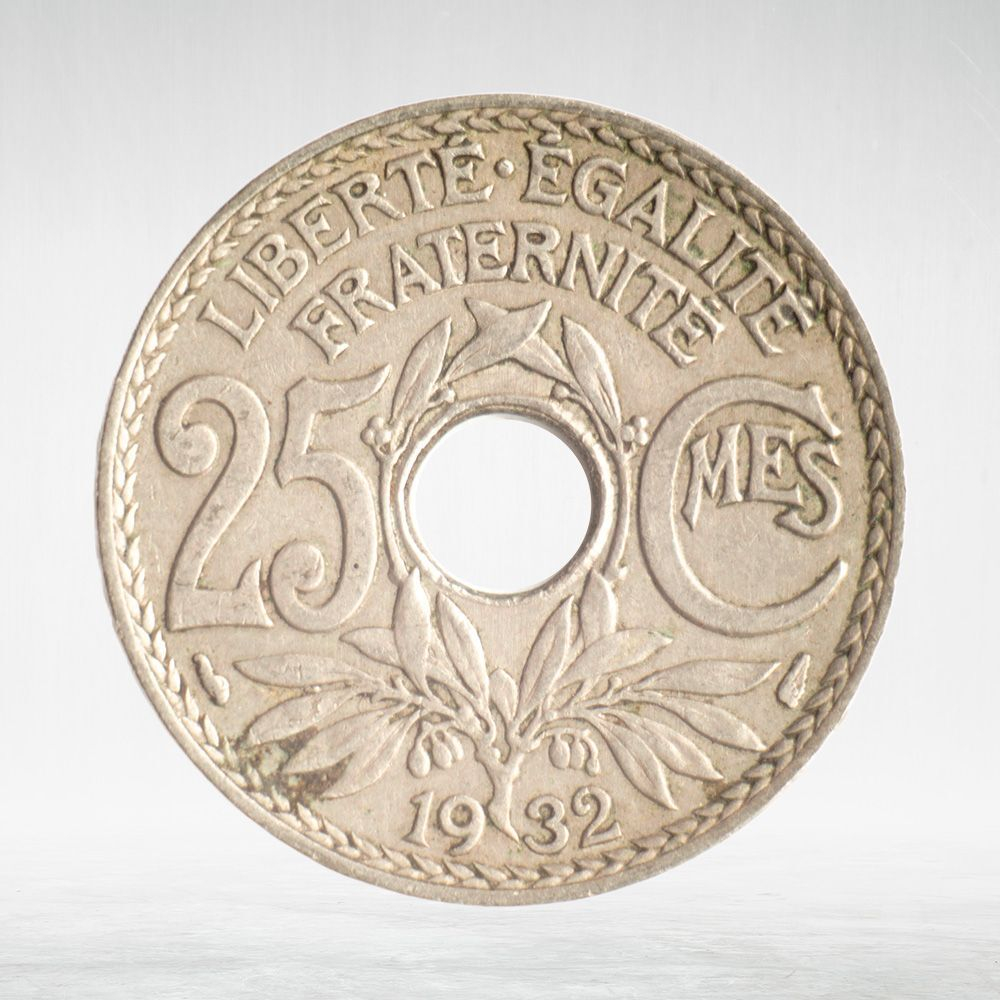 France, 25 Centimes 1932 - Edmond-Émile Lindauer, XF