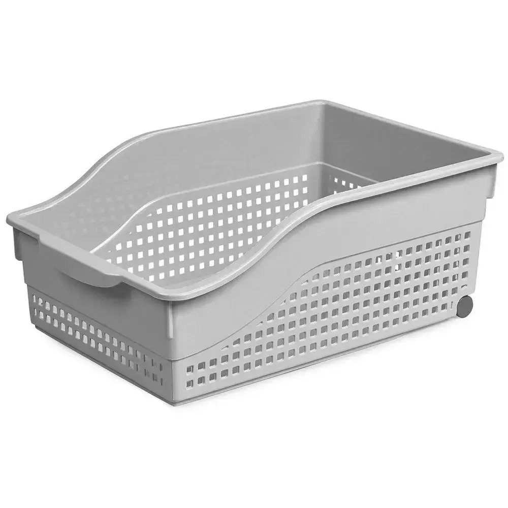 Контейнер Лофт хозяйственный на колесах широкий 305х125 мм (серый )