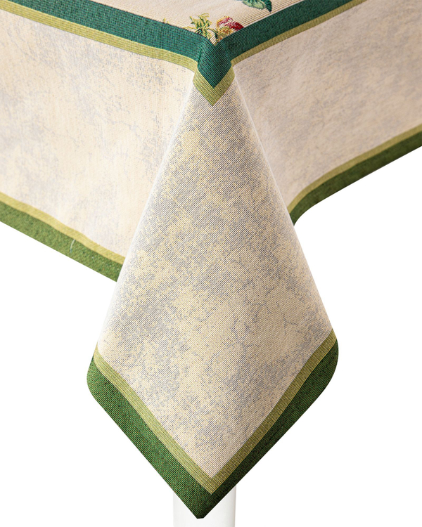 Скатерть прямоугольная 140х220 Mix&Match Home Королевский пион бежевая