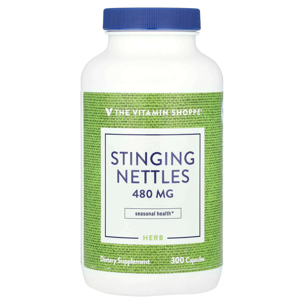 The Vitamin Shoppe, Крапива двудомная, 480 мг, 300 капсул