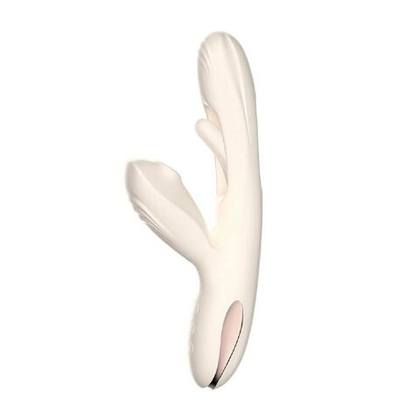 Хай-тек вибратор с таппингом и вакуумом Angela - 21,8 см.