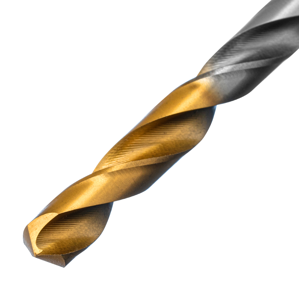 Сверло спиральное по металлу 6 х 139 мм, Р6М5, Golden Tip, удлиненное Denzel