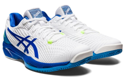 Мужские кроссовки теннисные Asics Solution Speed FF 2 Clay - white/tuna blue