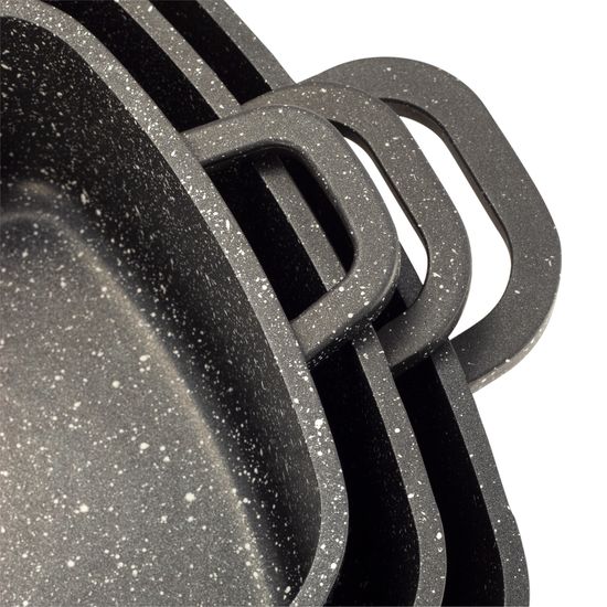 Набор посуды 6 предметов с прихватками Kamille KM 4435 из литого алюминия