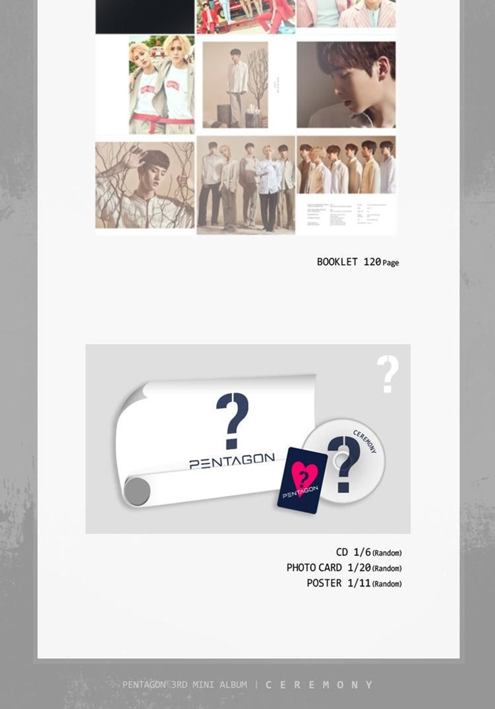 Альбом Pentagon - Ceremony 3rd Mini Album