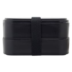 Ланч-бокс с приборами Food Time, 1 л, черный