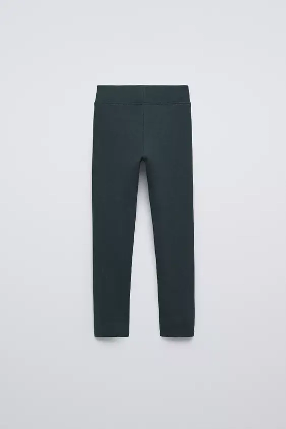 ZARA ЛЕГИНСЫ В РУБЧИК С НАШИВКОЙ, СИНЕ-СЕРЫЙ