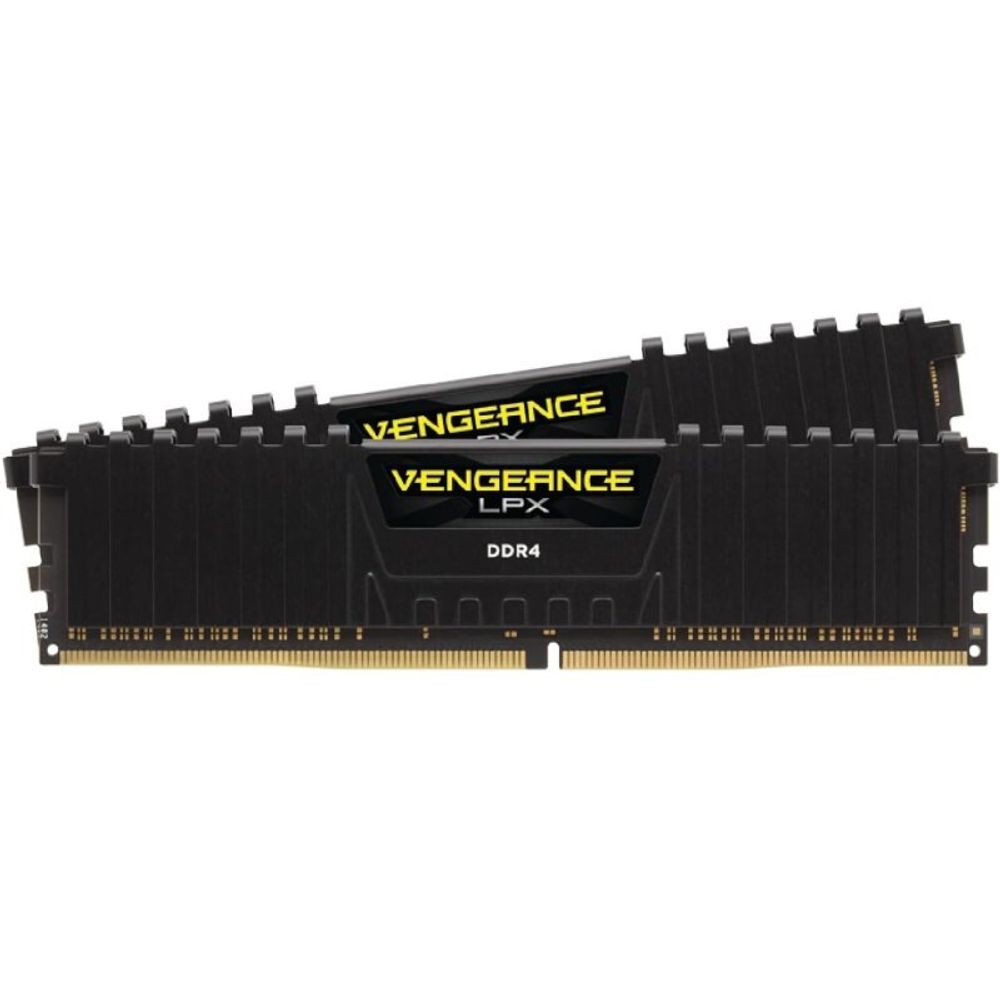 Оперативная память CORSAIR 16GB 3600МГц DDR4 CL16 DIMM (Kit of 2) XMP 2.0, Vengeance LPX Black