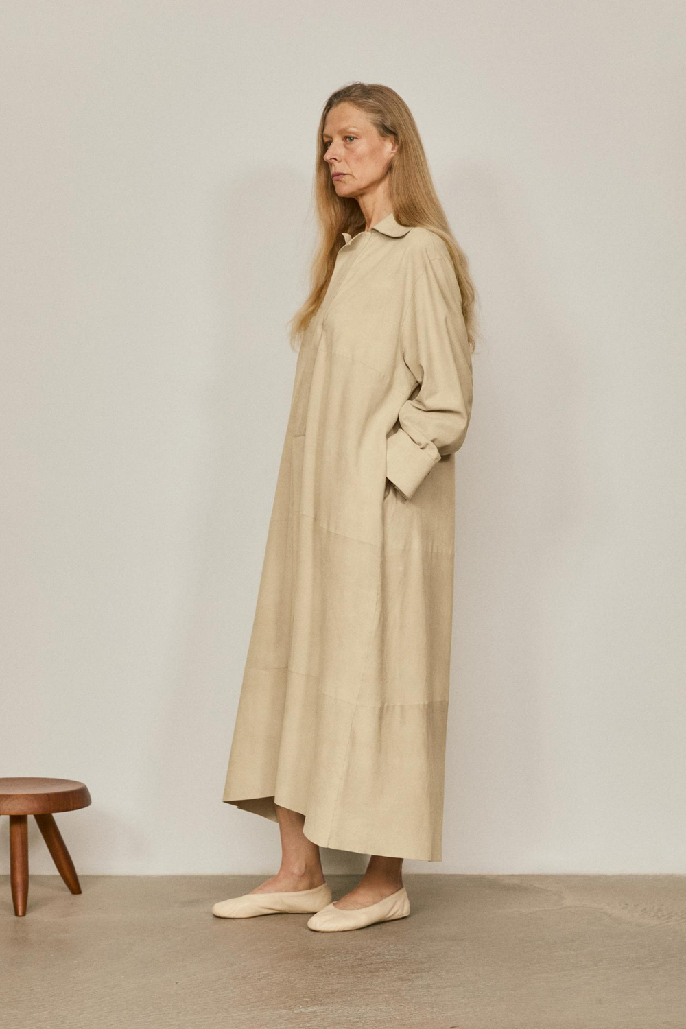 Massimo Dutti Платье-туника - Limited Edition, бежевый