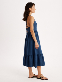 Сарафан льняной с завязками