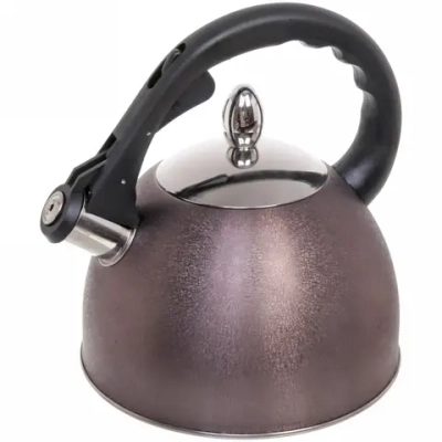 Чайник из нержавеющей стали 3л «Роскошь» со свистком, лиловый