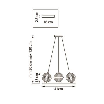 Люстра подвесная 3*G9 737033 золото Acrile Lightstar