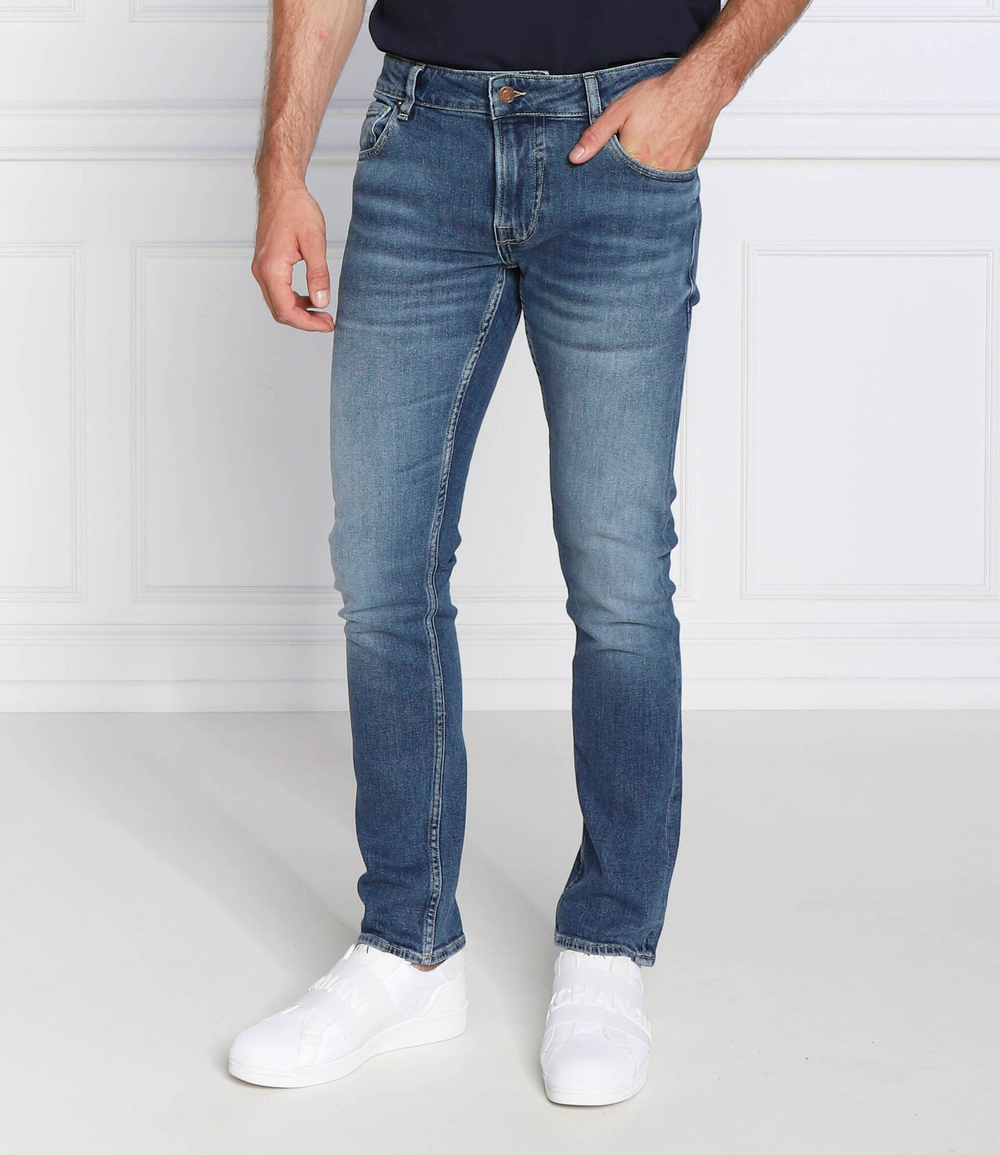 джинсы miami GUESS - голубой(M2YAN1 D4Q42)